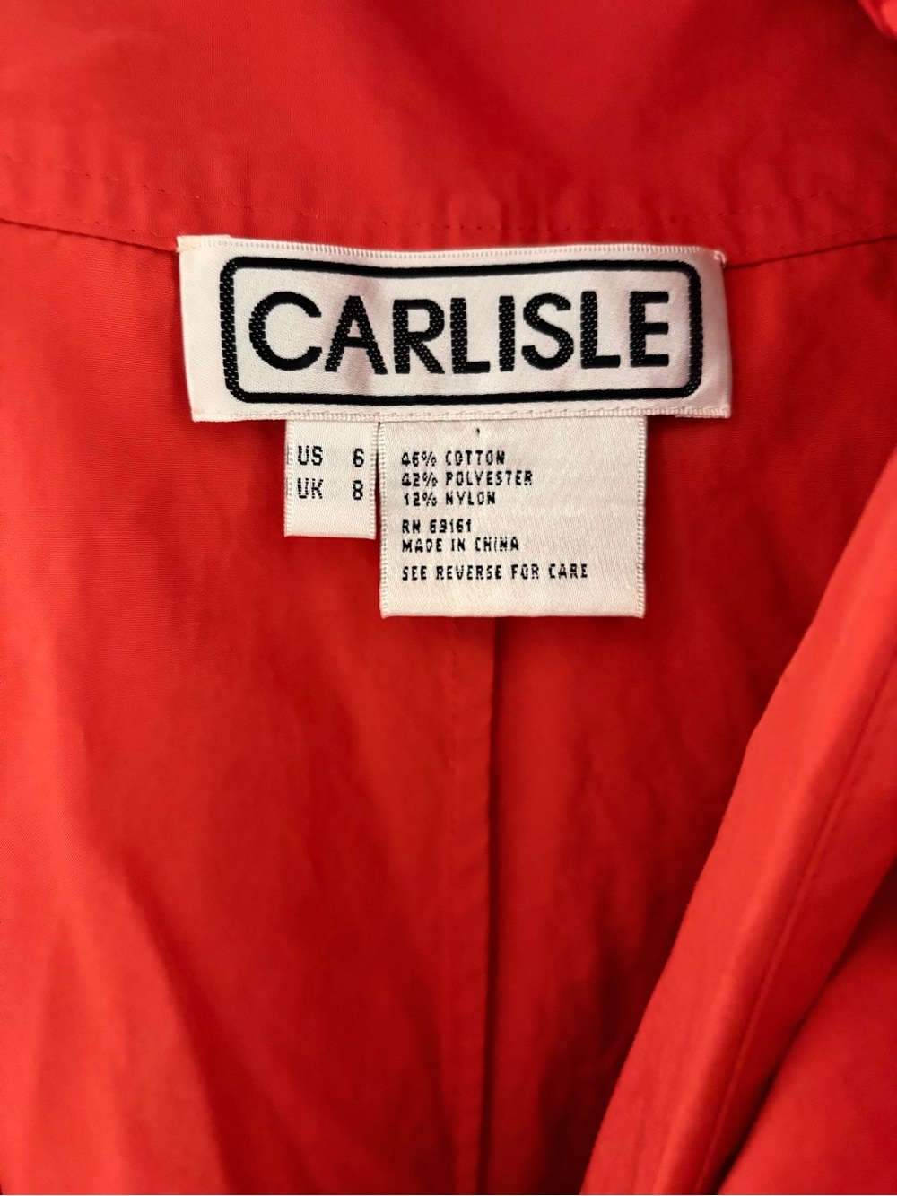 Vintage Carlisle Bright Coral Embroidered Wrap Maxi Skirt